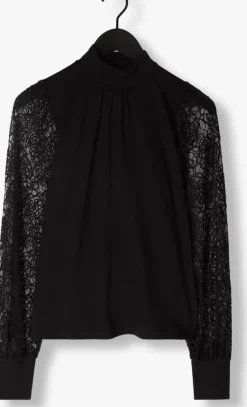 JANSEN AMSTERDAM e blouses v107 top with lace sleeves and turtle neck><noscript><img width=