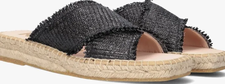 zwarte kanna slippers kv22056
