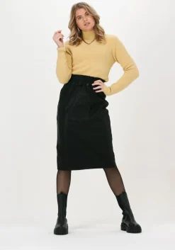 zwarte knit-ted midirok amira skirt