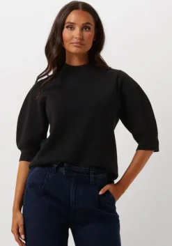 zwarte knit-ted top yara