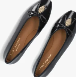 zwarte kurt geiger london ballerina's sloane eagle ballerina