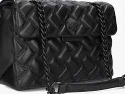 zwarte kurt geiger london schoudertas kensington bag drench