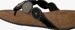 zwarte lazamani slippers 75.455
