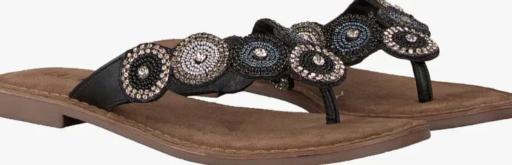 zwarte lazamani teenslippers 75.451