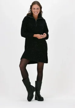 zwarte levete room mini jurk oleen 1