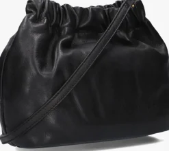 zwarte liebeskind schoudertas ruffle hobo s