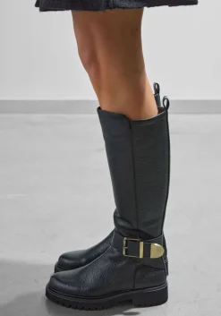 zwarte lina locchi enkellaarsjes v66