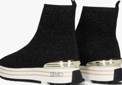 zwarte liu jo hoge sneakers liu jo maxi wonder 83