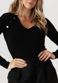 zwarte liu jo trui ecs maglia chiusa m/l 2