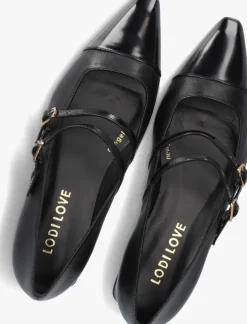 zwarte lodi ballerina's bro4982