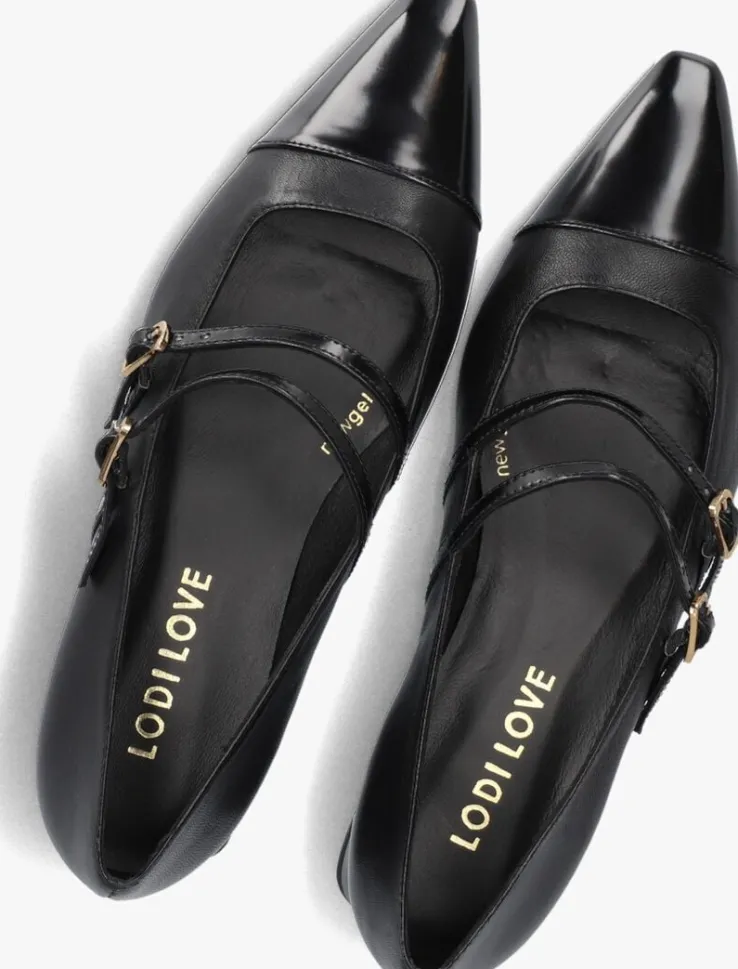 zwarte lodi ballerina's bro4982