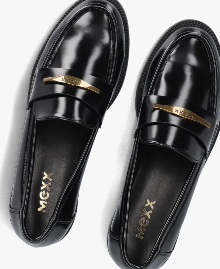 zwarte mexx loafers pearl mae