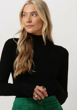 zwarte minus coltrui mslana roll knit pullover