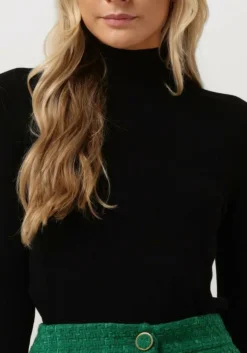 zwarte minus coltrui mslana roll knit pullover
