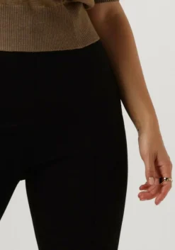 zwarte minus flared broek marcia high waisted flared pant