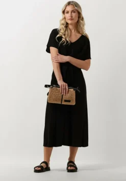 zwarte minus midi jurk trina midi modal dress