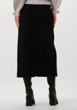 zwarte minus midirok marcia midi skirt