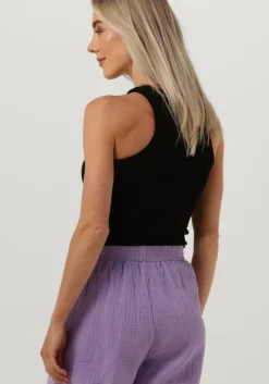 zwarte minus top maluna gots rib top