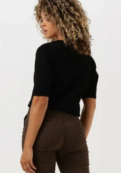 zwarte minus top milla v-neck knit tee 1