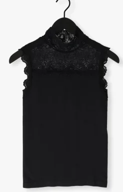 zwarte minus top vanessa high neck