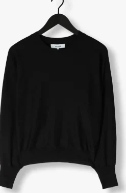 zwarte minus trui dana bat sleeve knit pullover