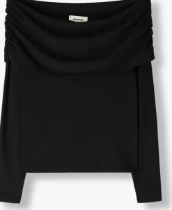 zwarte modström top lillianmd off shoulder top