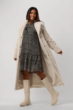 zwarte moliin midi jurk tiana