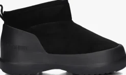 zwarte moon boot enkelboots mb luna low boot suede