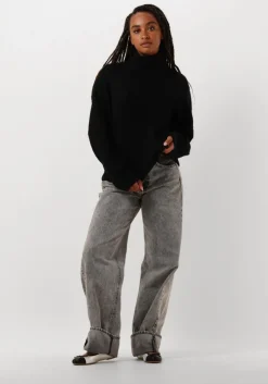 zwarte mos mosh coltrui aidy thora rollneck knit