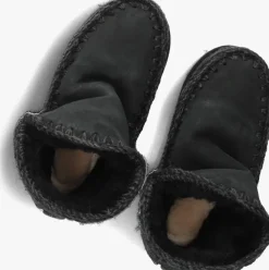 zwarte mou vachtlaarzen eskimo 18 glitter logo