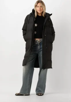 zwarte moves gewatteerde jas remilo