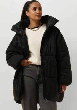 zwarte msch copenhagen gewatteerde jas mschdiona jacket