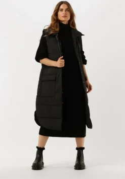 zwarte msch copenhagen maxi jurk magnea rachelle rib dress