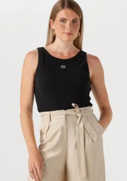 zwarte msch copenhagen t-shirt mschgubbe rasmia icon sl top