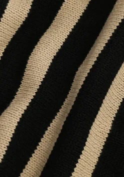 zwarte my essential wardrobe coltrui sila striped knit rollneck
