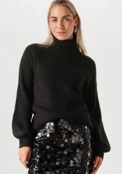 zwarte my essential wardrobe trui lunamw rollneck pullover