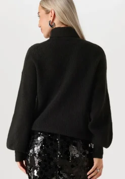 zwarte my essential wardrobe trui lunamw rollneck pullover