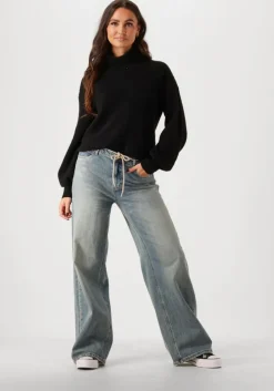 zwarte my essential wardrobe trui lunamw rollneck pullover