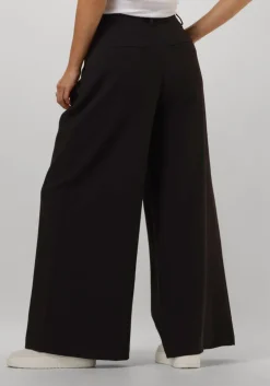zwarte my essential wardrobe wijde broek milanmw wide pant