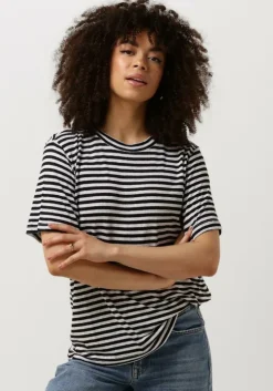 zwarte my essential wardrobe t-shirt lisamw striped tee
