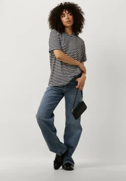 zwarte my essential wardrobe t-shirt lisamw striped tee