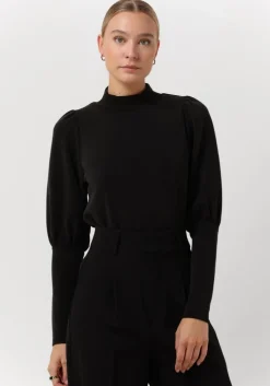 zwarte my essential wardrobe trui elle ls puff blouse