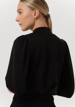 zwarte my essential wardrobe trui elle ls puff blouse