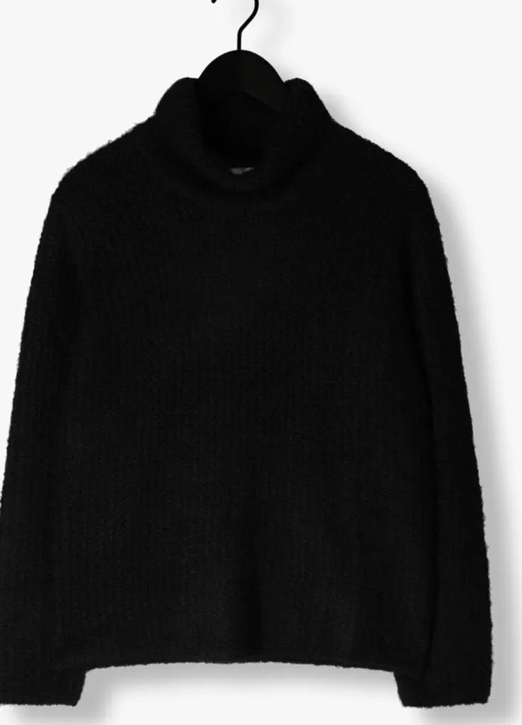 zwarte my essential wardrobe coltrui meenamw knit rollneck