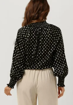 zwarte neo noir blouses stone fading ink blouse