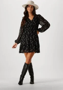 NEO NOIR e mini jurk bethie flower branch dress>DAMES Jurken