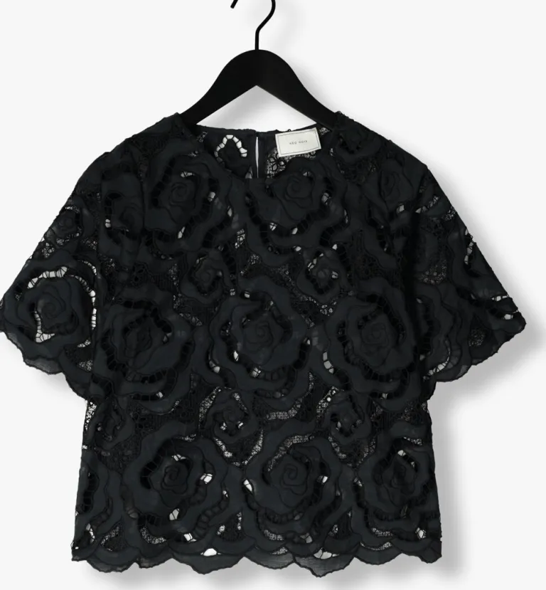 NEO NOIR e top trisha big lace blouse>DAMES Tops & T-Shirts