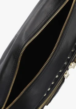 zwarte núnoo schoudertas ellie disco gold