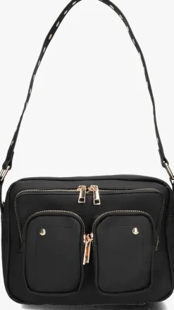 zwarte núnoo schoudertas ellie bamboo