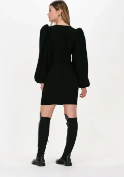 zwarte notes du nord mini jurk oliana short dress